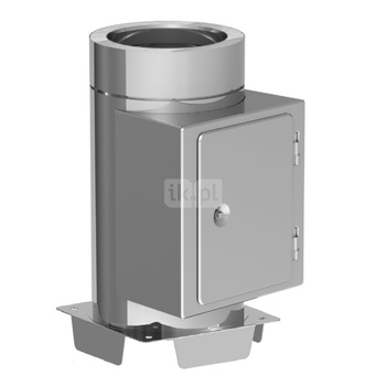 Element do czyszczenia fi200mm z płytą fundamentową z odpływem w dół