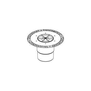 TECEdrainpoint S - odplyw pionowy z kolnierzem uniwersal