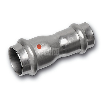 Mufa SANHA NiroTherm Press redukcja, stal nierdzewna, 22 mm x 18 mm (zw x zw)