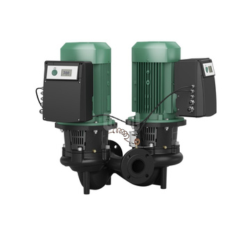 Pompa obiegowa WILO CronoTwin-DL-E 65/220-22/2-S1 typu in-line z silnikiem znormalizowanym 50/60 Hz, moc silnika 22kW 38.4 A 2900 obr/min, wlot Kołnierz DN 65