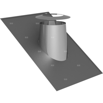 Przejście przez dach 26-35st. z płaszczem ołowianym i kołnierzem fi130/200mm