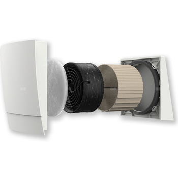 Kermi®x-well®D13 Rekuperator decentralny, zestaw startowy, bez osłon, rur montażow