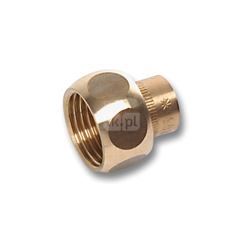 Półśrubunek SANHA 4359G dwuczęściowy, brąz, 12 mm x 1/2'' (lut wewnętrzny x GW)