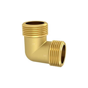 Kolano skręcane mosiężne GZ/GZ ⅜ mosiądz