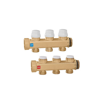 Para rozdzielaczy wyposażonych w zawory odcinające i do wstępnej regulacji przepływu 1" x 2, 3/4" GZ