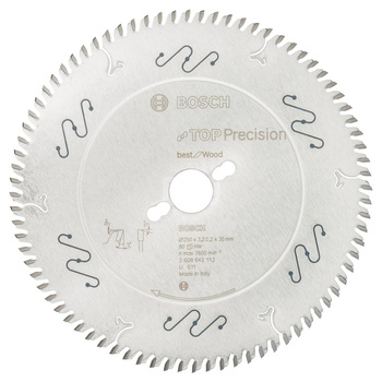 Tarcza pilarska Top Precision Best for Wood TOPPREC WOOD/T 250X30X3.2/2.2 80Z ATB