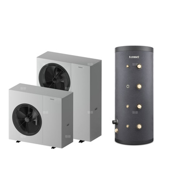 Pakiet 2 - Pompa ciepła powietrzna powietrze-woda monoblok TERMET Heat Platinum 13 EVI/DC 9.5 kW 380 V + Zasobnik buforowy TERMET ENERGY 200