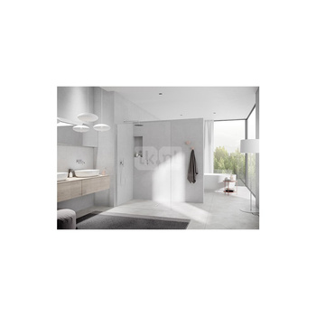 Kermi Walk-In XC WIO 1000x 2000 BV: 980-990 srebro wysoki połysk, szkło ESG przezroczyste z Clean