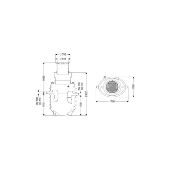 Separator tłuszczu EasyClean ground GW Direct-L NS3 170D