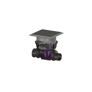 Zawór zwrotny Staufix DN 125 z 1 klapką z tworzywa z pokrywa czarną