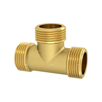 Trójnik skręcany, GZ/GZ/GZ ¾ mosiądz