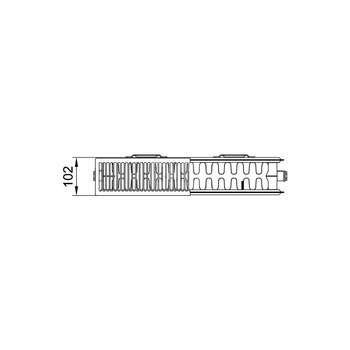 Grzejnik płytowy typ 22 KERMI X2 Plan-K, z osłoną wym. 959 x 1105 mm, kolor biały, moc 2446 W