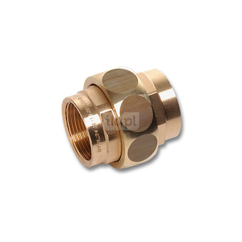 Śrubunek SANHA 272 trzyczęściowy, mosiądz, 1/2'' (GW)