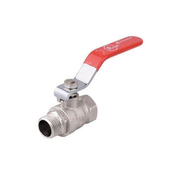 Zawór kulowy PERFEXIM PHA-003 mosiądz niklowany, PN30 1/2'' GZ x GW, uchwyt: dźwignia (niebieski)