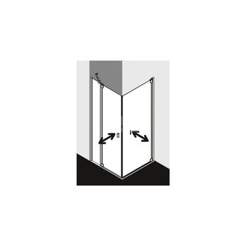 Ściana boczna prysznicowa KERMI Raya TBR SIHG SR Opaco Clean 800mm x 1850mm