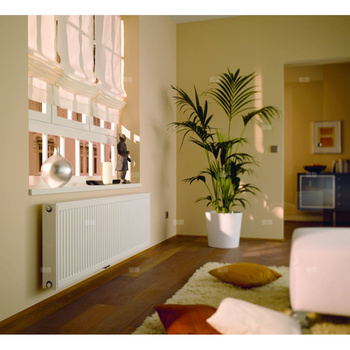 Grzejnik płytowy typ 11 KERMI Profil-Vplus, prawy, z osłonami wym. 400 x 1800 mm, kolor biały, moc 1255 W