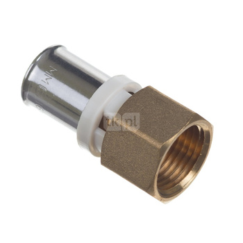 Złączka prosta zaprasowywana QIK XPRT, mosiądz, 1 1/4'' x 40 mm (GW x złącze zaprasowywane)