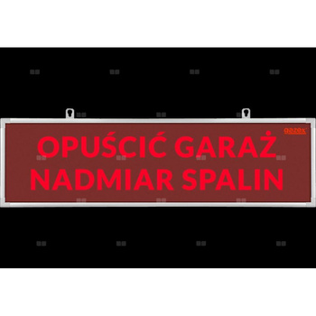 Tablica ostrzegawcza TP-4.s/H4 "WYCIEK AUTOGAZU ZACHOWAĆ OSTROŻNOŚĆ wbud cicha syren zasil 230V