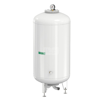 Naczynie wzbiorcze stojące FLAMCO MEIBES Airfix D-E, pojemność 200 l 6-, 10 bar / 120'C fi1 1/2'', kolor biały, do instalacji  C.W.U.