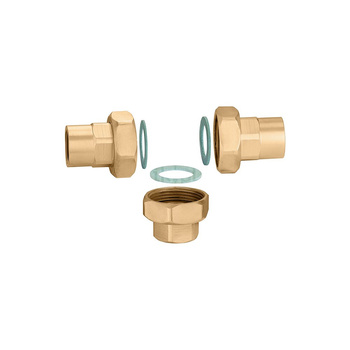 Złączki do zaworów mieszających 1 1/4” GW.  Dla kodu 524700.