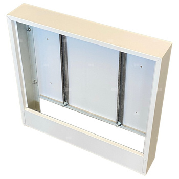 Szafka natynkowa do rozdzielaczy 615x580x110 (7-8 sekcji), RAL 9003 biała