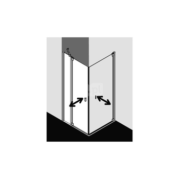 Kermi Drzwi wah. Raya 1NL 0930x 2000 880-910 SIMG SR Opaco Clean