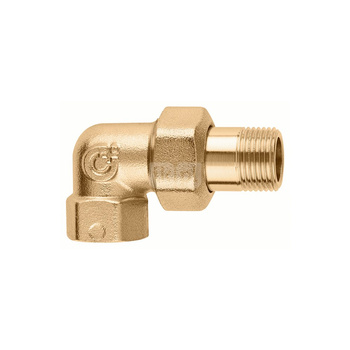 Złączka trzyczęściowa kątowa 3/8" GW x GZ ze złączką