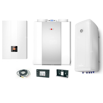 Pakiet - Kocioł gazowy jednofunkcyjny WOLF FGB-24 kondensacyjny wiszący 5.3 - 20.7 kW + Czujnik c.w.u. + RegulatorBM-2 + RekuperatorCWL 400L + Zasobnik c.w.uVulcan 100L wiszący