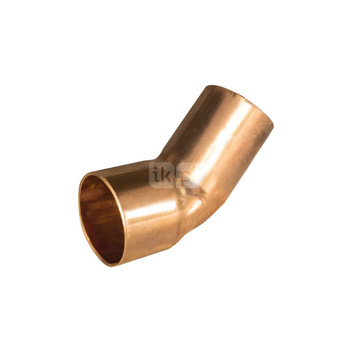Łuk 45' UNIPAK, miedź, 15 mm (lut wewnętrzny x lut zewnętrzny)