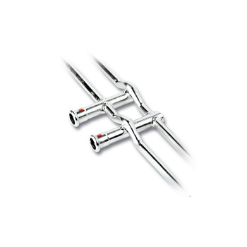 Czwórnik Concept By SANHA Therm krzyżowy do najwyższej kondygnacji stal 22 mm x 22 mm x 12 mm x 12 mm, zw x zw x zw x zw