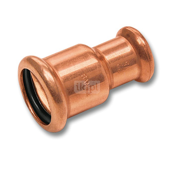 Mufa SANHA Press redukcja, Cu, 54 mm x 35 mm (zw x zw)