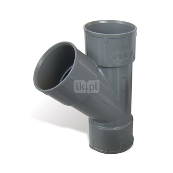 Trójnik PVC 45° M/F i F/F/F fi 63mm