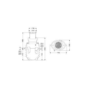 Separator tłuszczu EasyClean ground GW Direct-R NS3 170D