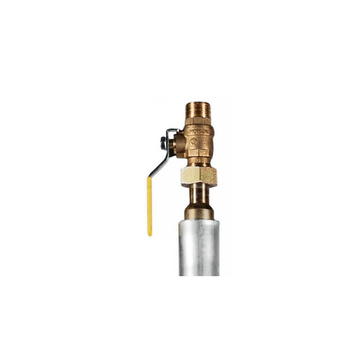 Przyłącze gazu polietylenowe, PE25 x kurek sferyczny DN15, L=1500, proste