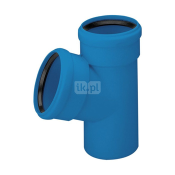 Trójnik MAGNAPLAST Ultra dB UDBEA 87' PP-m DN 160 (ww x ww x wz), kolor niebieski