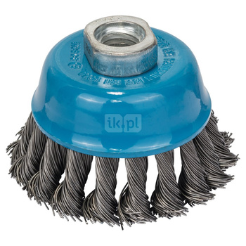 Szczotka garnkowa pleciona 75 mm stalowa