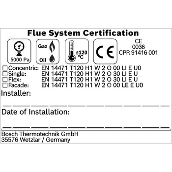 Naklejka certyfikacyjna 20 szt.