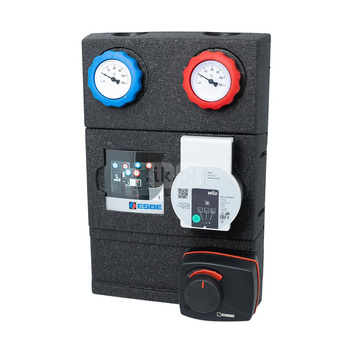 GRA231 grupa pompowa z zaworem mieszającym i siłownikiem, DN25, pompa Wilo PARA 25/6, proporcjonalny siłownik 24V