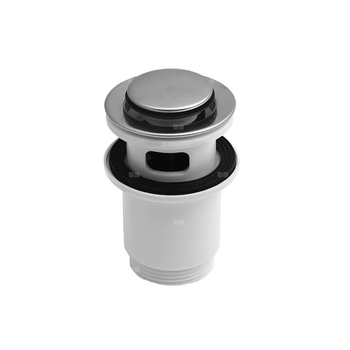 Zestaw odpływowy do umywalki PERFEXIM SPPT05E chromowany 2 3/4'', przycisk mały okrągły płaski