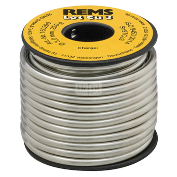 REMS Lot Cu 3, Lut miękki fi 3 mm na szpuli 250 g