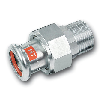 Śrubunek Concept By SANHA Therm Industry trzyczęściowy, stal, 22 mm x 3/4'' (zw x GZ)