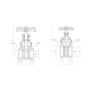 Zawór wodny PERFEXIM PHA-022 GW 3/4'' x GW DN 20