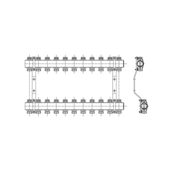 PHA-109 7-obwodowy PN10 Rozdzielacz CuZn