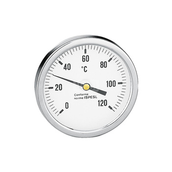 Termometr, przyłącze środkowe, tylne 100 mm 0-120  st. C
