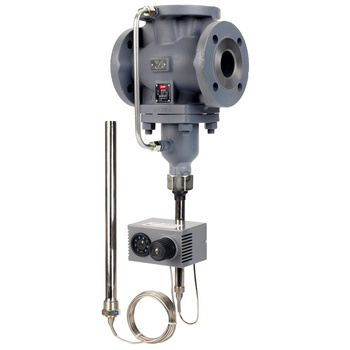 Zawór regulacyjny 3-drożny DANFOSS żeliwo kołnierz DN 50, 50 mm, max. 200'C, max. 14bar, ze sterowaniem elektrycznym