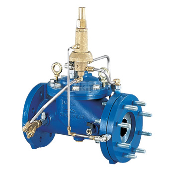 Typ C906 - zawór nadprędkości (zamyka się po przekroczeniu nastawionej wartości przepływu), Pnom=1,0 MPa,tmax=90'C CONTROL VALVE C906 DN300