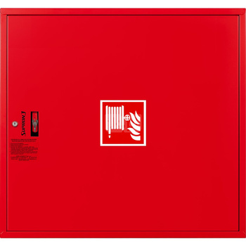 Hydrant DN 33 zawieszany, wąż 30 m, ocynk fasada, zamek patent, RAL 3000