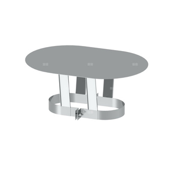 Parasol JEREMIAS OV/FU0828 stal nierdzewna fi 110/220 mm