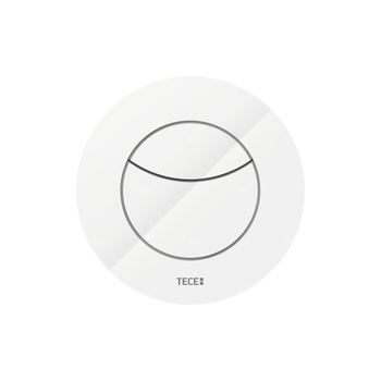 TECEflushpoint - Przycisk spłukujący do WC tworzywo, biały z okrągłą obudową