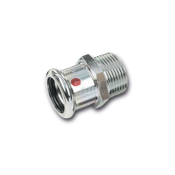 Nypel SANHA Therm, Stal 22 mm x 1'', (ZW x GZ)